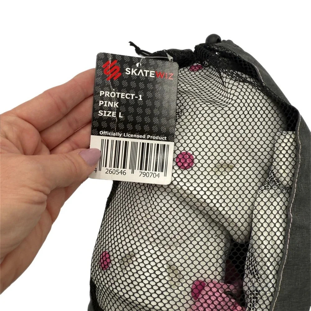 SKATEWIZ Protective Gear Set, Kids Protective Gear Set‎ - White and Pink NEW